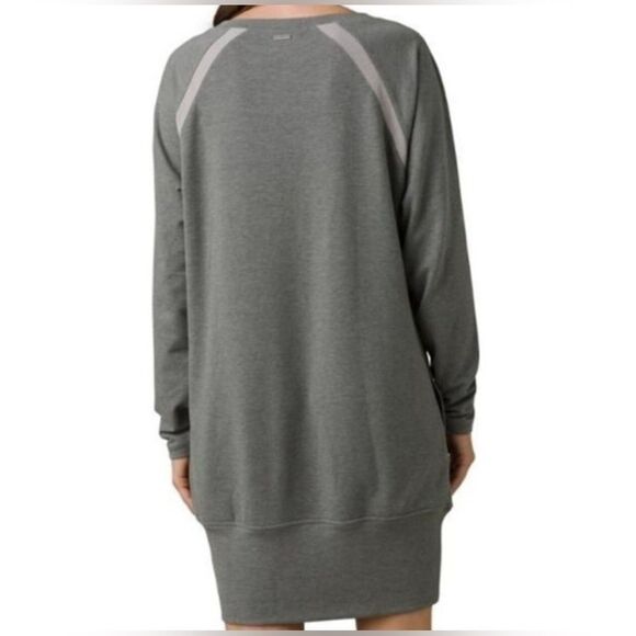 Prana sage Gray Long Sleeve Casual Dress ROSIE size small new with tags pockets - Picture 2 of 7